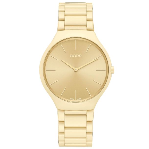 True Round Thinline Les Couleurs™ Le Corbusier Cream white 32001 R27090602 39.0 mm, Quartz, 80 g