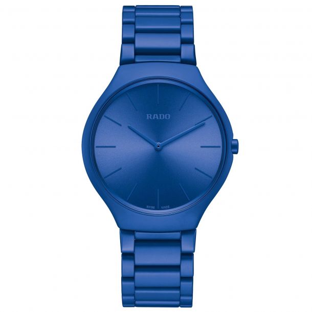 True Round Thinline Les Couleurs™ Le Corbusier Spectacular ultramarine 4320K R27092622 39.0 mm, Quartz, 80 g