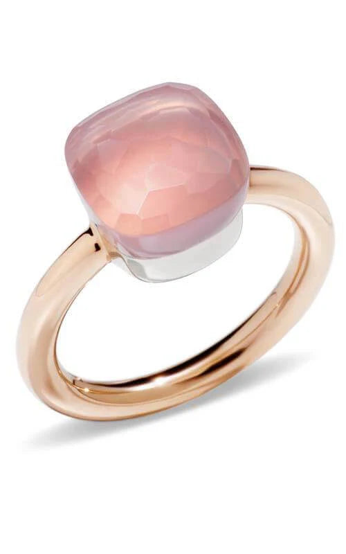 MISS MIMI 14K GOLD RING ROSE QUARTS WITH MOP 02-013714-02