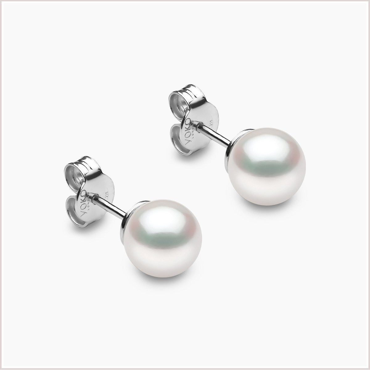 Yoko London Classic Akoya Pearl Stud Earrings EYK109707-AA
