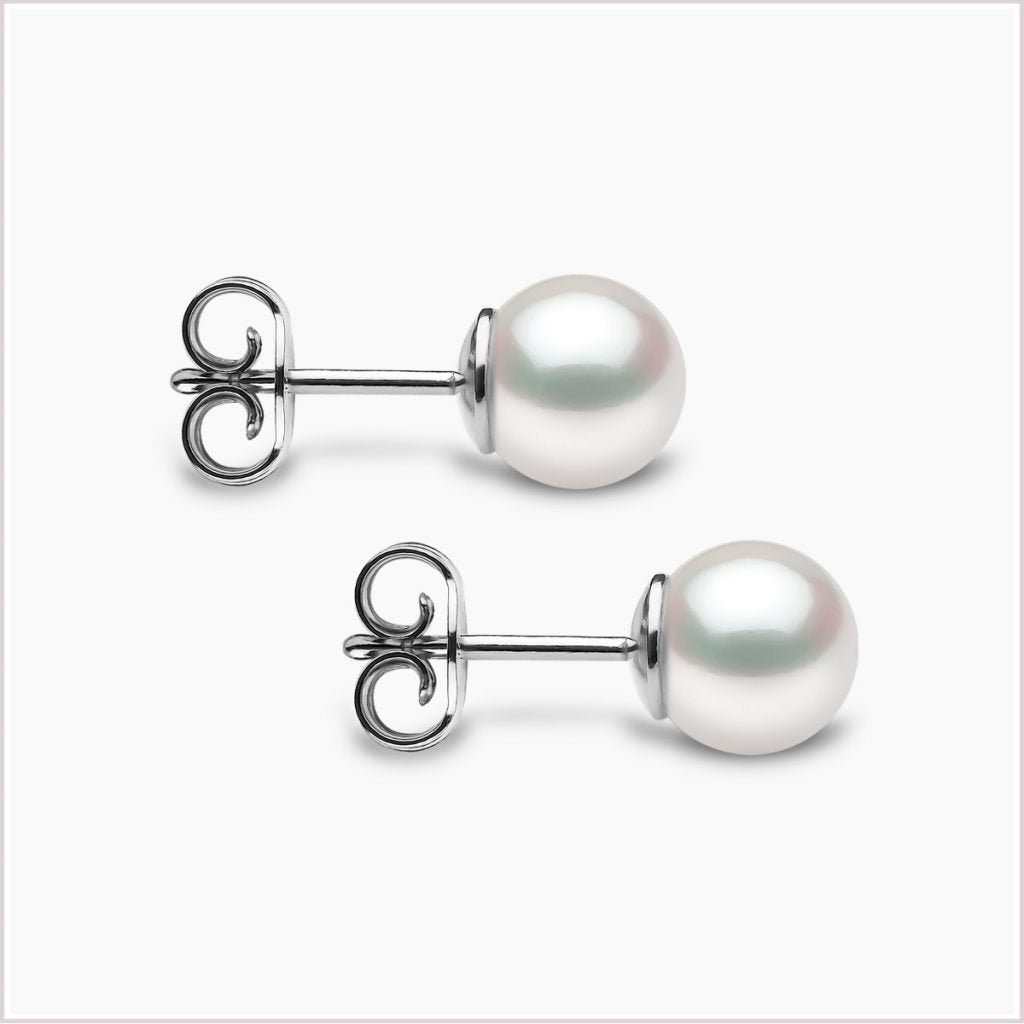 Yoko London Classic Akoya Pearl Stud Earrings EYK109707-AA