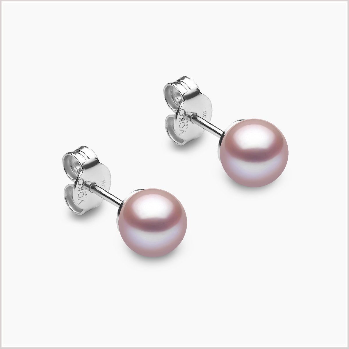 Yoko London Classic Pink Freshwater Pearl Stud Earrings EYK111960-78