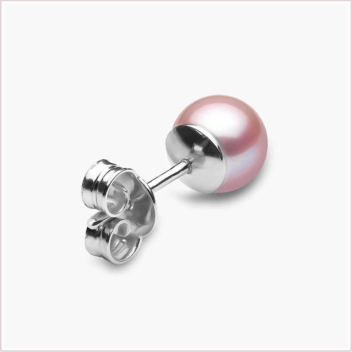 Yoko London Classic Pink Freshwater Pearl Stud Earrings EYK111960-78