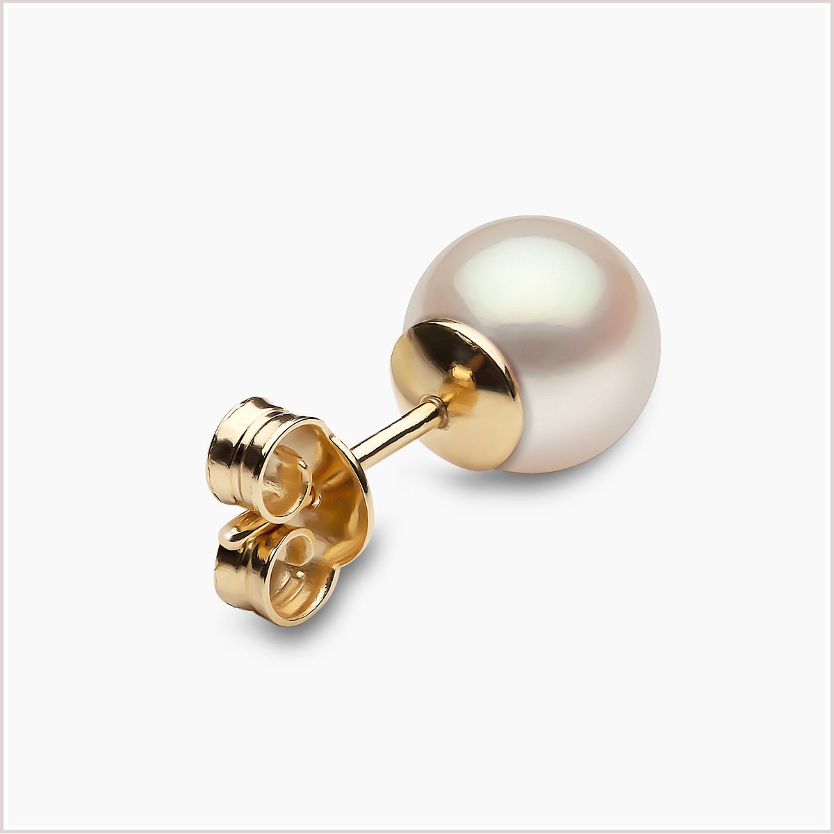 Yoko London Classic White Freshwater Pearl Stud Earrings EYK111980-65