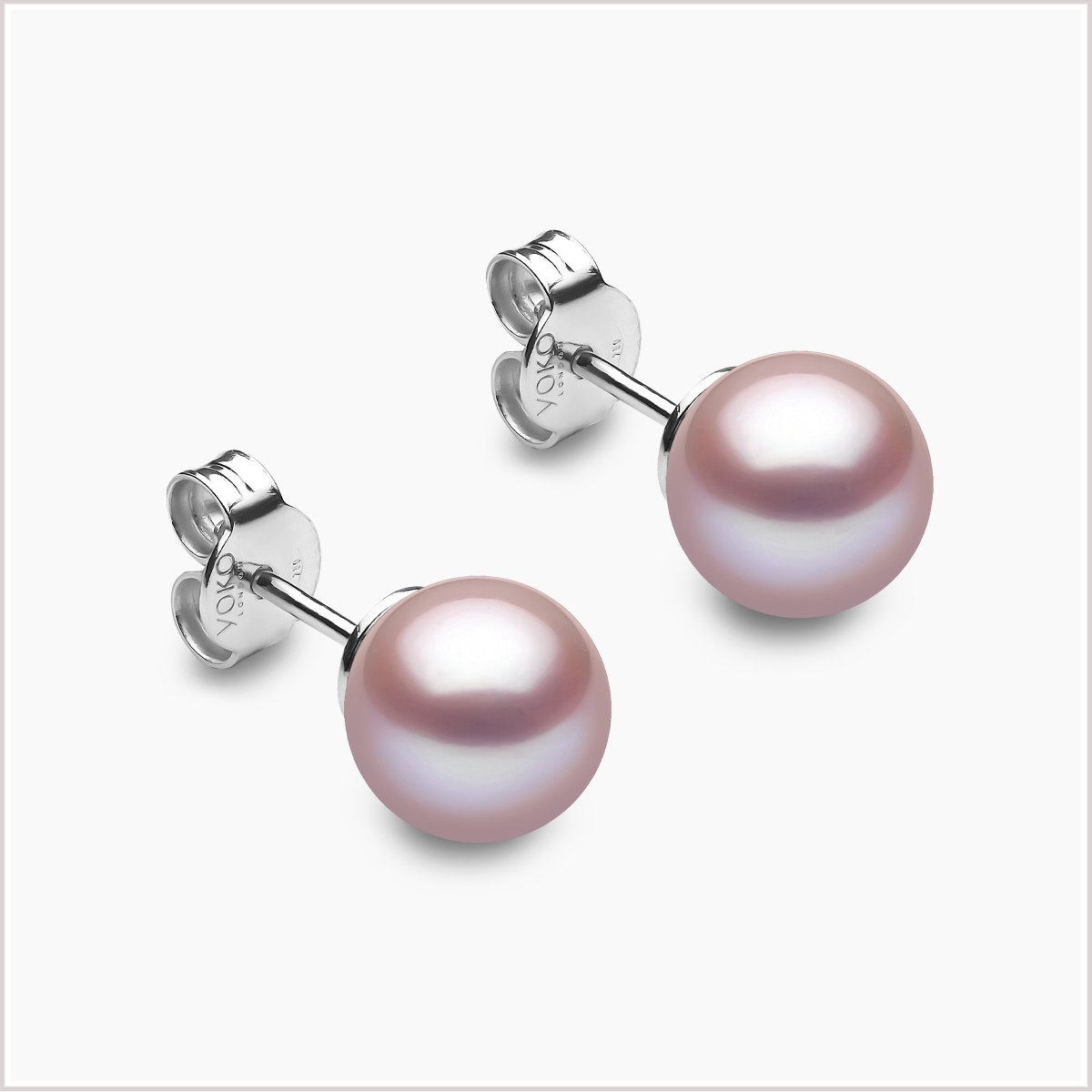 Yoko London Classic Pink Freshwater Pearl Stud Earrings EYK111980-78