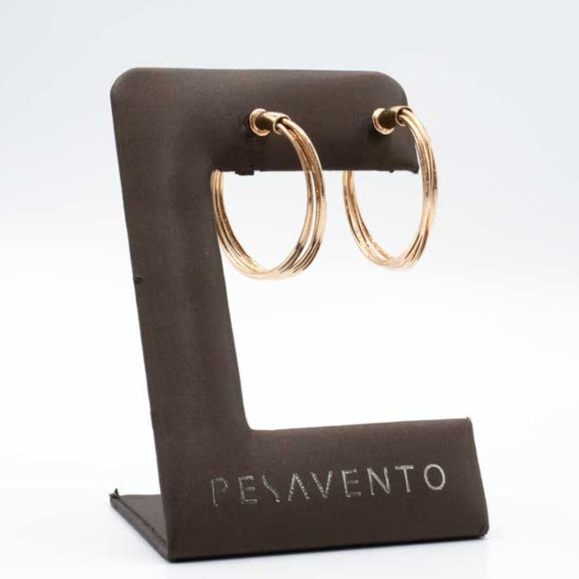 Pesavento Rhodium and Grey Dust Earrings WDNAO-099