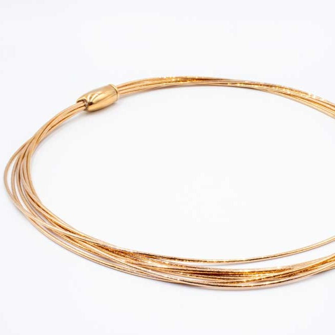 Pesavento Rhodium and Grey Dust Necklece WDNAG031