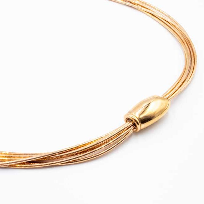 Pesavento Rhodium and Grey Dust Necklece WDNAG031