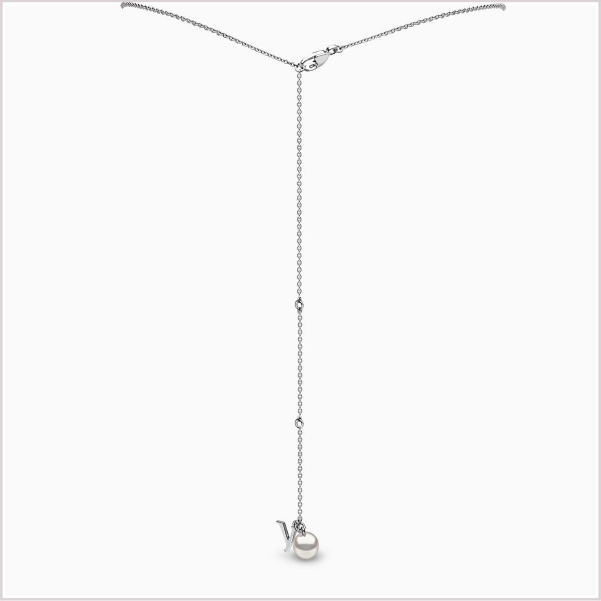 Yoko London Trend Freshwater Pearl and Diamond Necklace Q2084NLET-7F-DHY