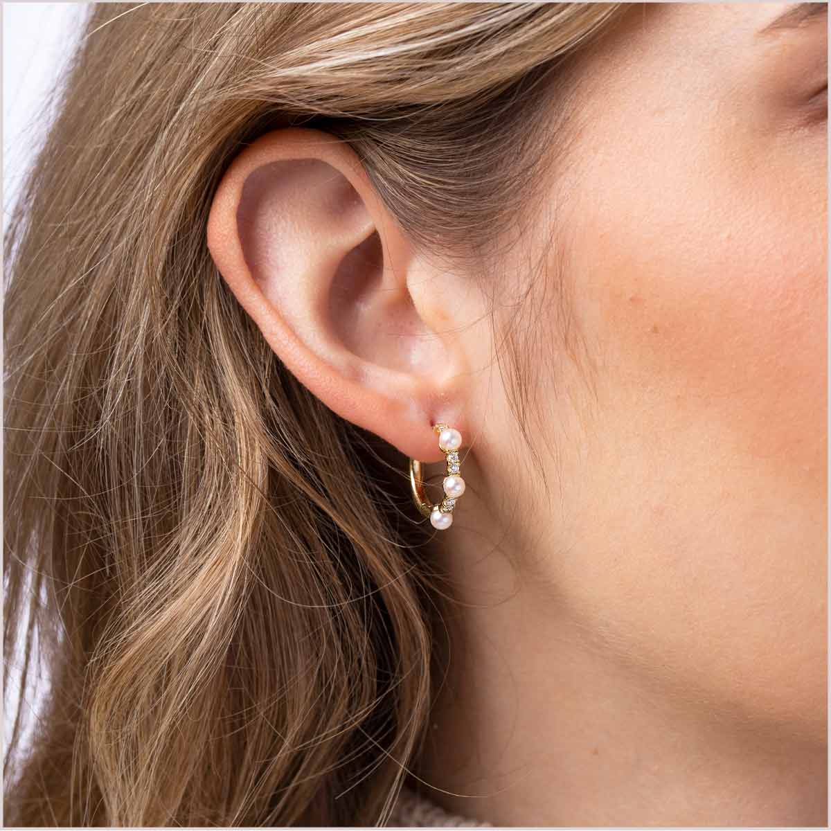 Yoko London Eclipse Akoya Pearl and Diamond Hoop Earrings QYE2257-6X-LHX