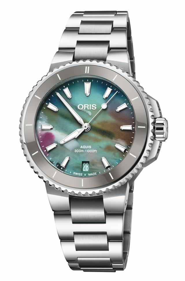 Aquis Date Upcycle 01 733 7792 4150-07 8 19 05P  36.50 mm