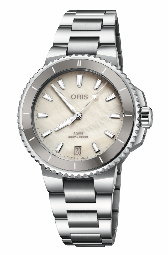 Oris Aquis Date White Dial -01 733 7792 4151-07 8 19 05P 36.50 mm