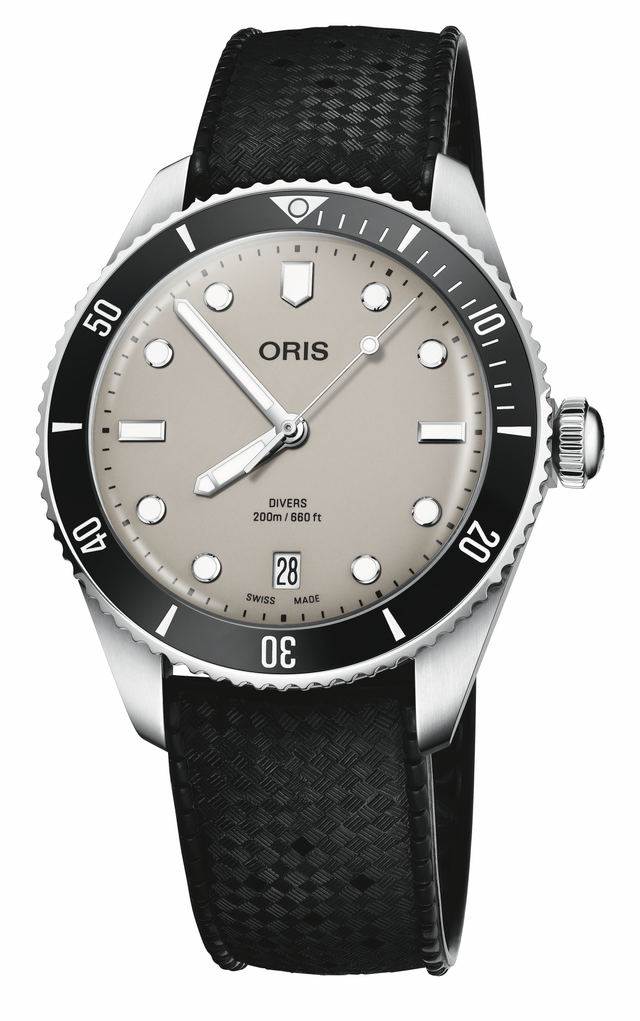 ORIS Divers Date Beige Dial  01 733 7795 4051-SET 39MM