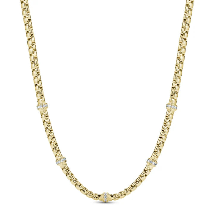 Fancy Classic Link Necklace in Yellow 04-087846-02