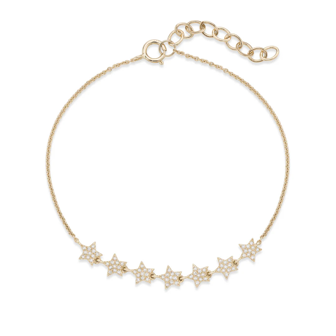 7 Stars Diamond Bracelet in Yellow 07-013599-02DIA
