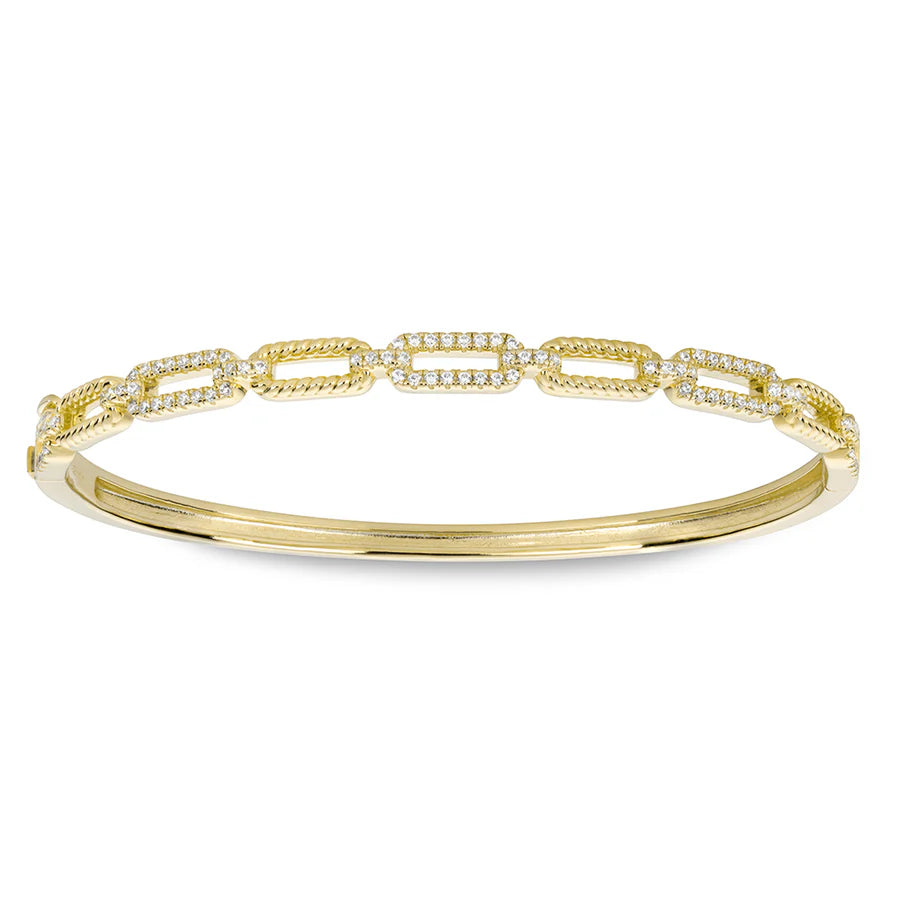 Radiant Rope Link Bangle in Yellow 07-146194-02WH-M