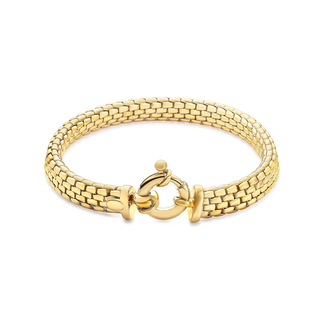 ORO LINK BRACELET IN YELLOW 07-082026-02-6.5