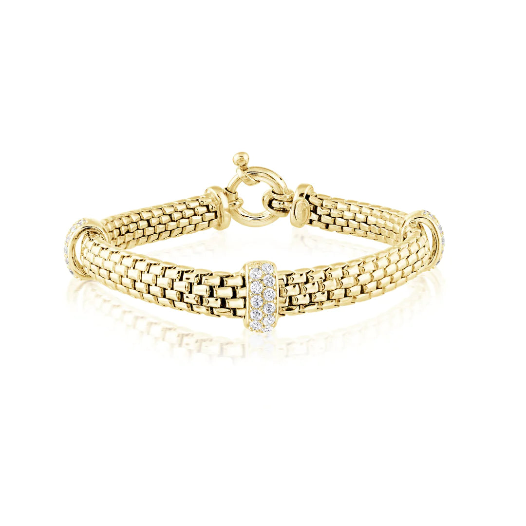 FLEXIBLE MESH BRACELET 07-082027-02-01-18CM