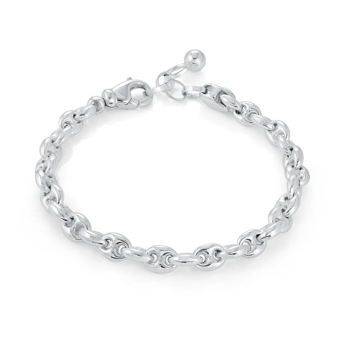 CLASSIC COFFEE BEAN BRACELET IN WHITE 07-082760-01