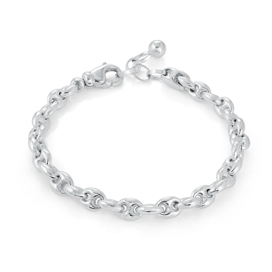 Classic Coffee Bean Bracelet in White 07-082760-01