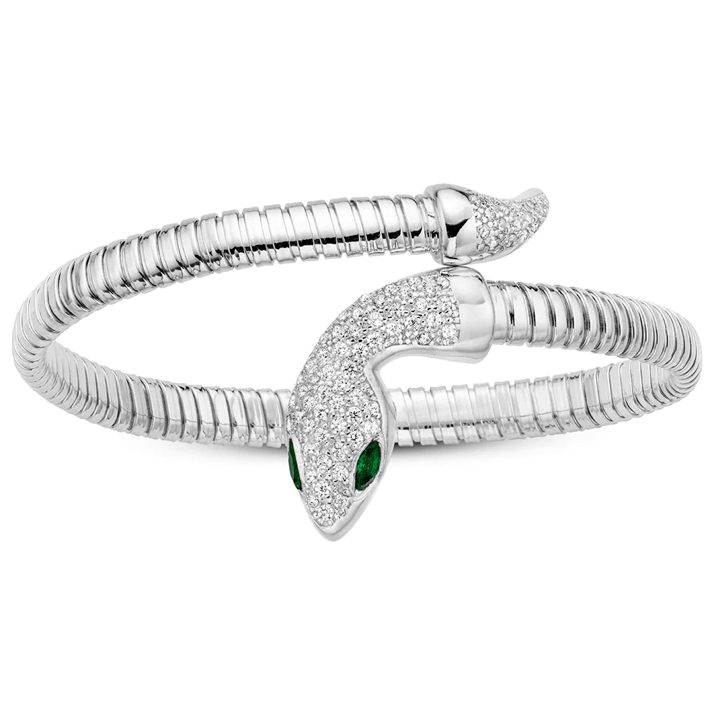 MISS MIMI STERLING SILVER SERPENTINE BANGLE 07-083267-01