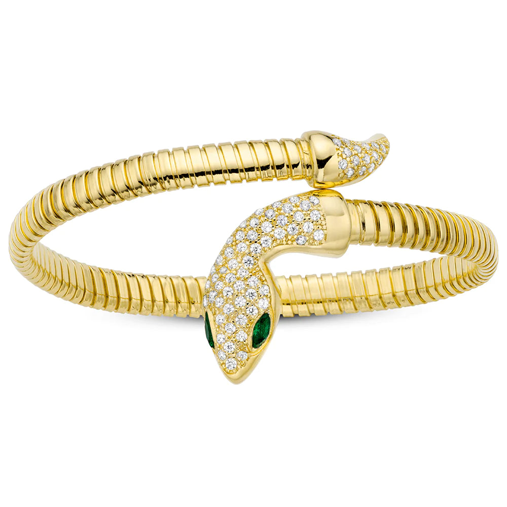 MISS MIMI STERLING SILVER SERPENTINE BANGLE 07-083267-02