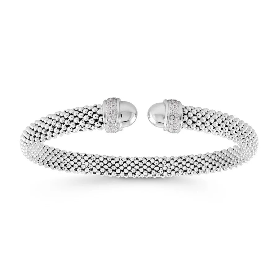 Slip-On Mesh Bangle in White 07-083279-01WH