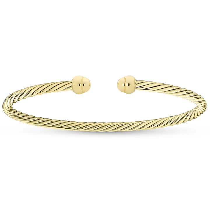 Classic Mini Twist Bangle in Yellow 07-083483-02-S