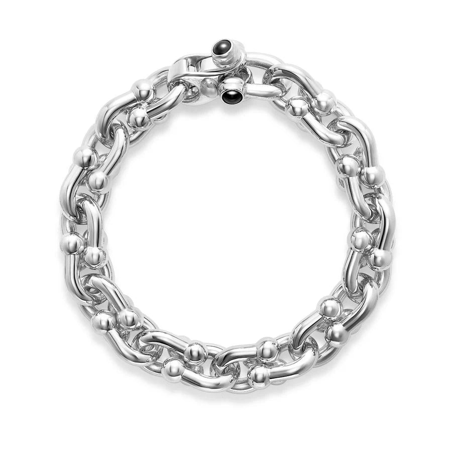 Large Marine Link Bracelet in White 07-083676-01BK