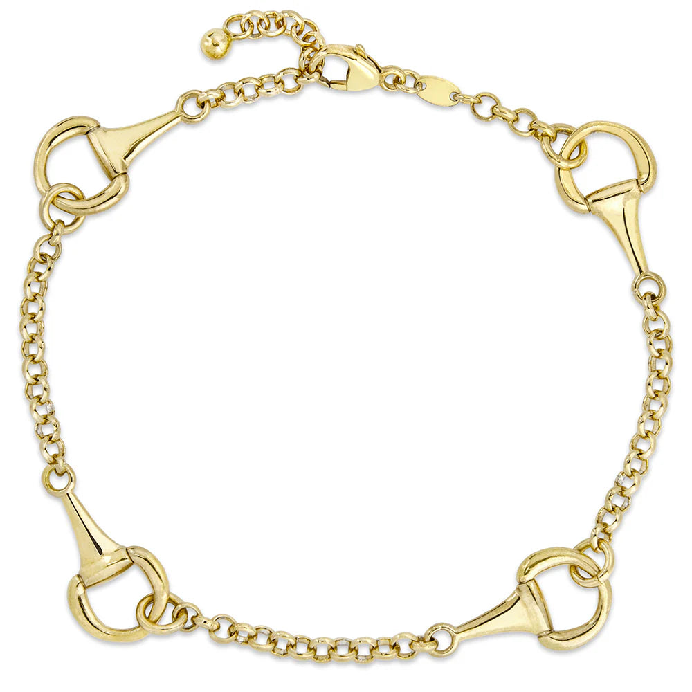 EQUESTRIAN LINK BRACELET IN YELLOW 07-086543-02