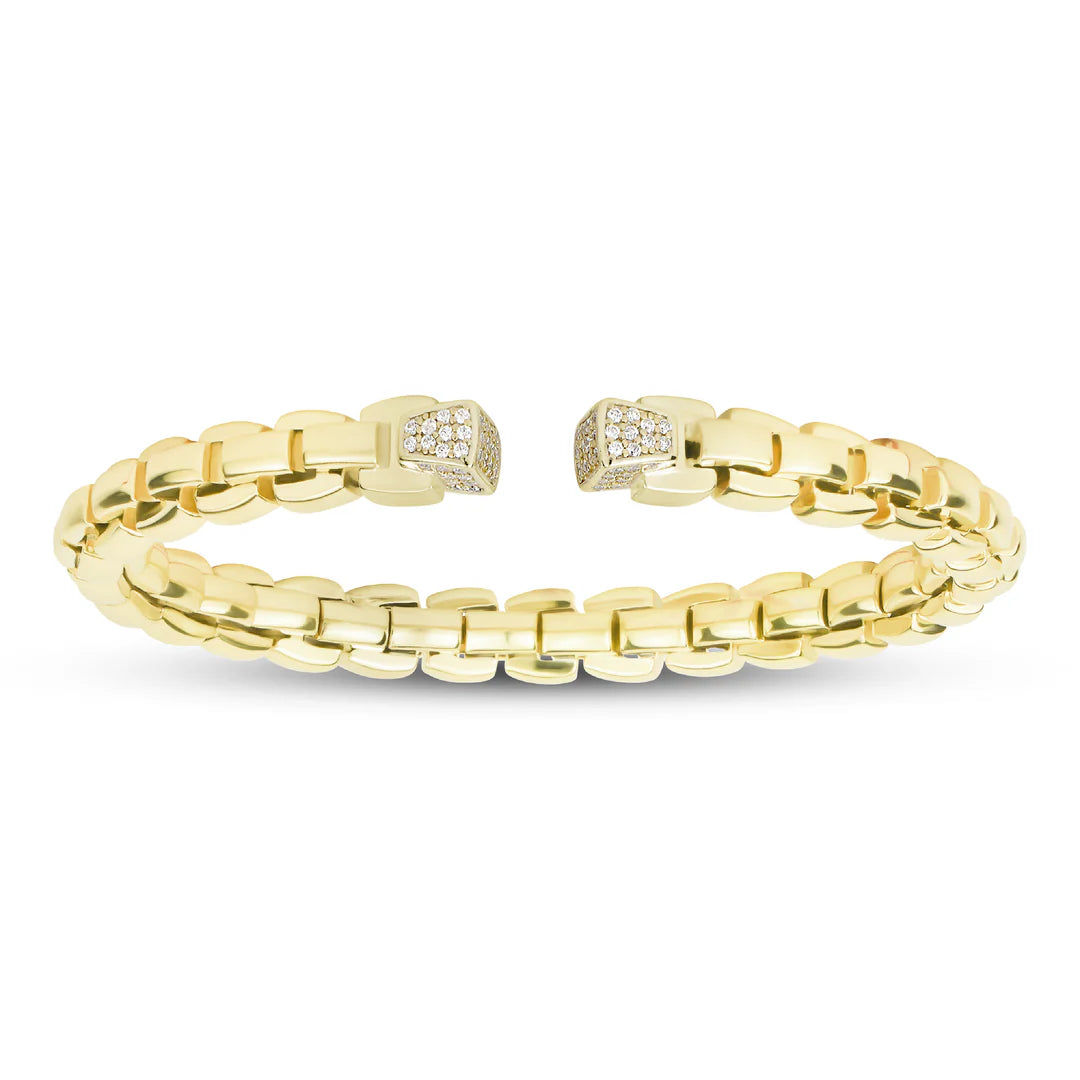 Slip-On Flex Square Bangle in Yellow 07-086748-02WH-S