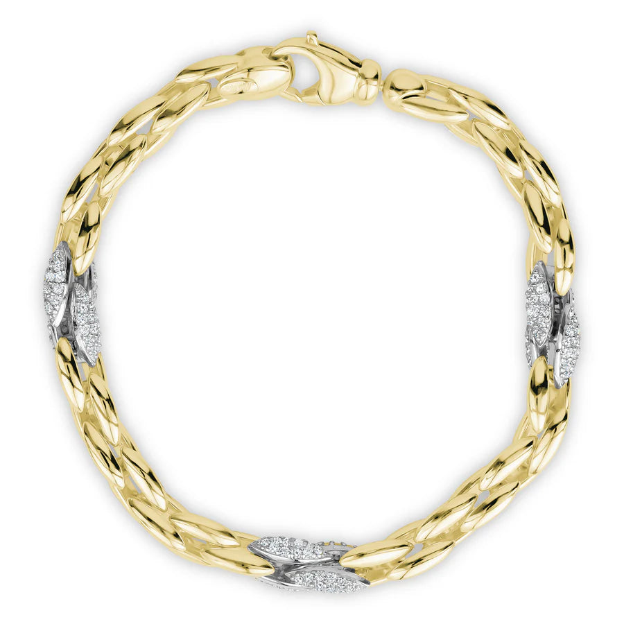 Fancy Oval Link in Yellow 07-086755-02