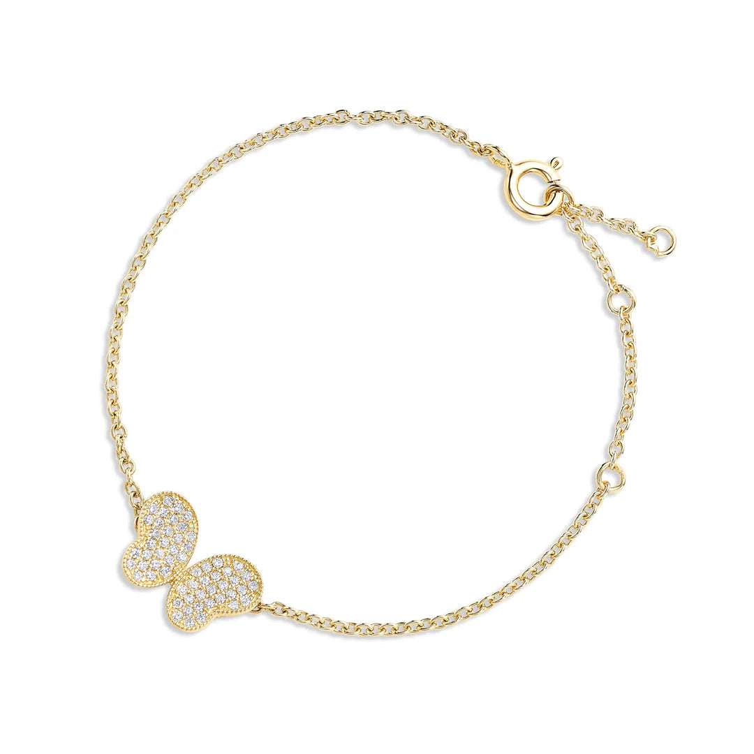 Butterfly Bracelet in Yellow 07-142643-02WH