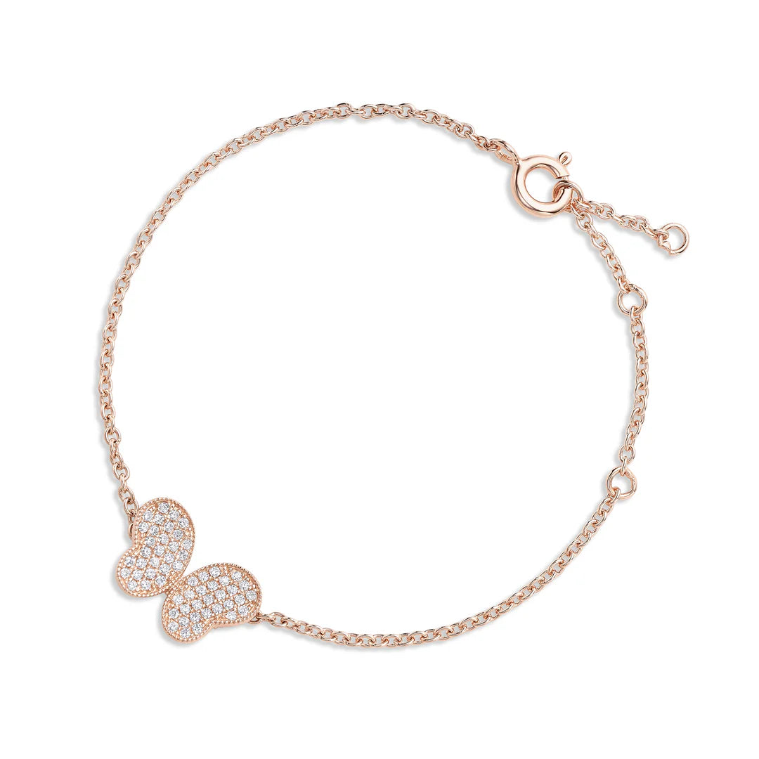 Butterfly Bracelet in Rose 07-142643-03WH