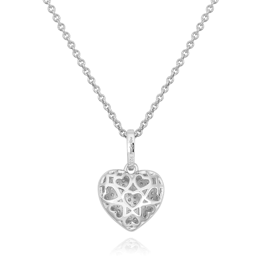 MEDIUM BOMBEE HEART PENDANT 09-143428-01-WH-12MM