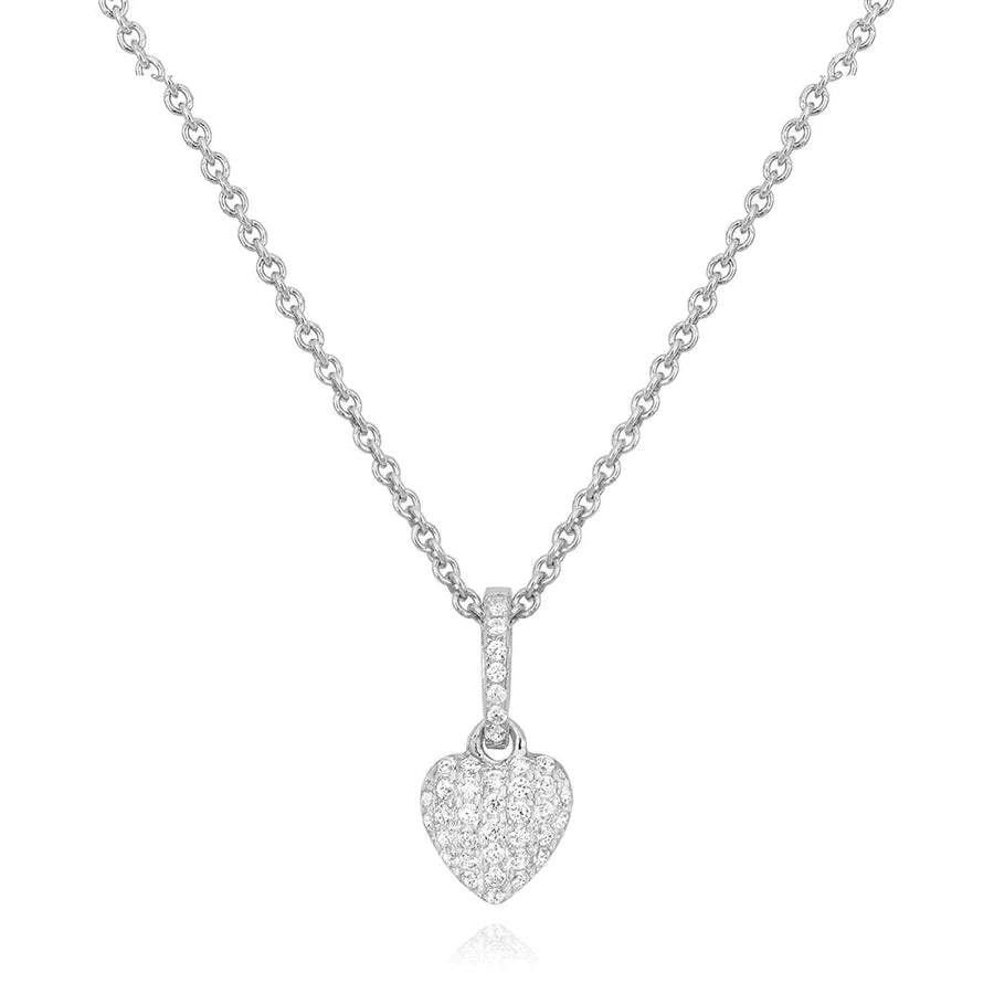 SMALL BOMBEE HEART PENDANT 09-143428-01-WH-8MM