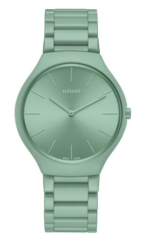 True Round Thinline Les Couleurs™ Le Corbusier Slightly greyed English green 32041 R27096662 39.0 mm, Quartz, 80 g