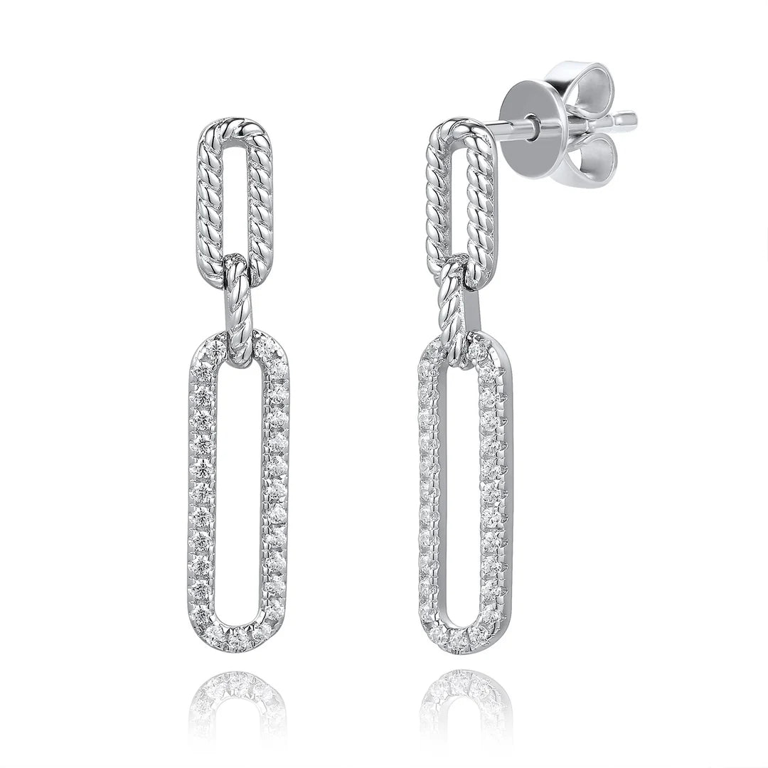 Rope Chain Link Drop in White 13-026220-01WH