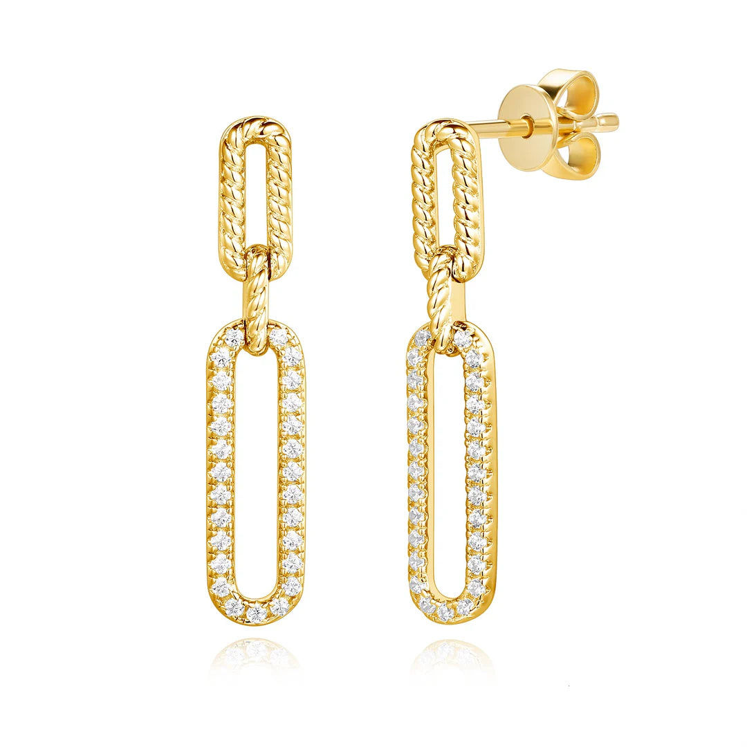 Rope Chain Link Drop in Yellow 13-026220-02WH