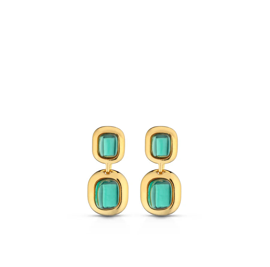 COLOR BURST SQUARE DROP IN GREEN 13-068751-02GN