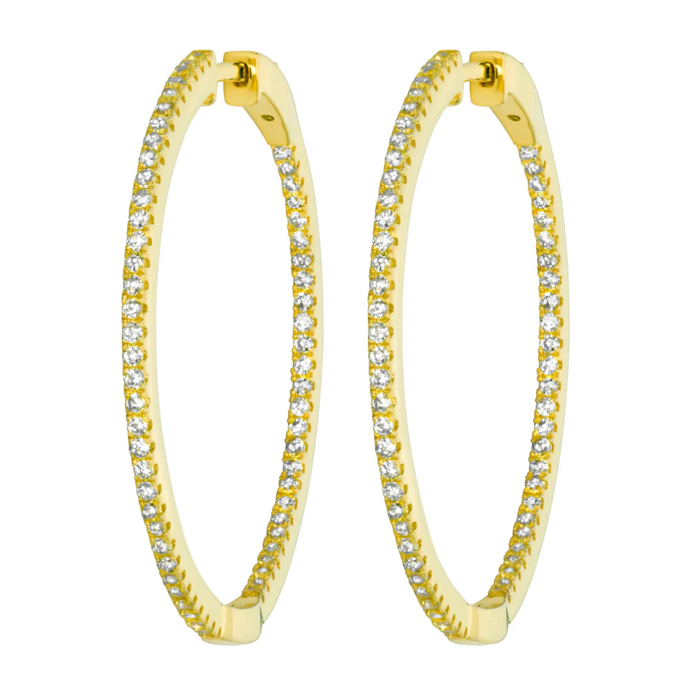Large Inside Out Hoop in Yellow 13-142497-02WH