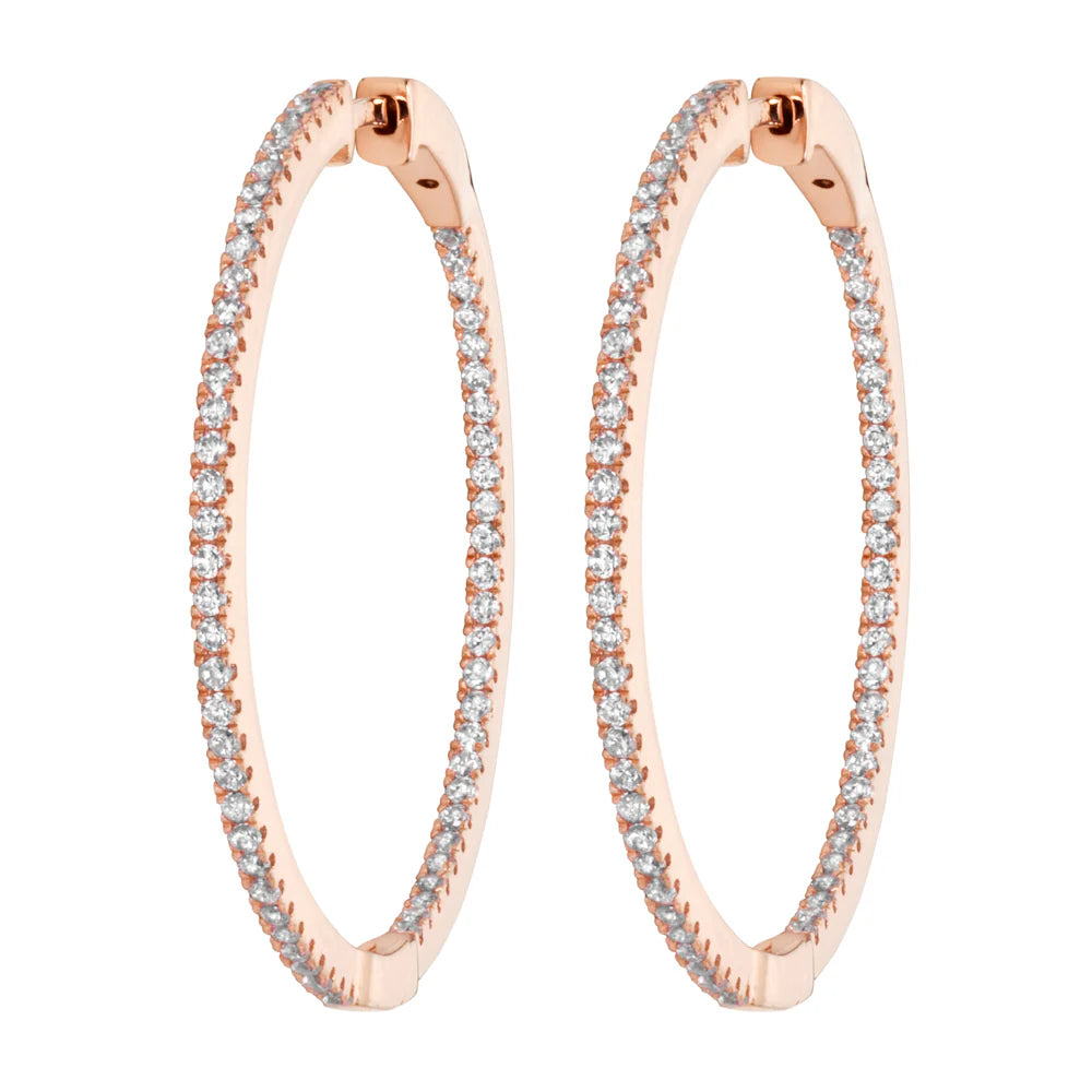 Large Inside Out Hoop in Rose 13-142497-03WH