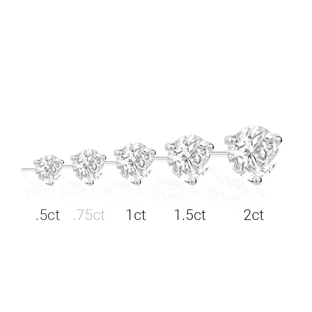 0.75CT Martini Studs in White 13-142796-01WH