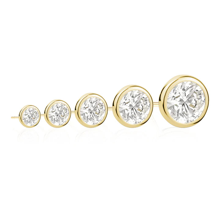 4mm Bezel Studs in Yellow  13-146408-01