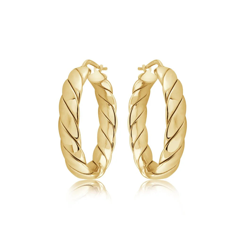 Medium Lucia Hoops in Yellow 13-403562-02
