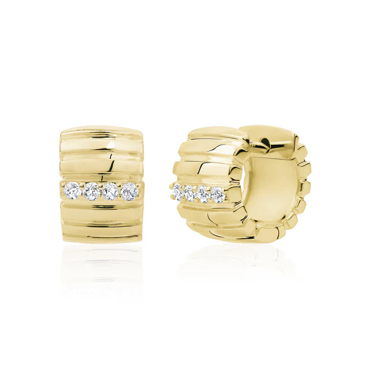 Diamond Cuff Huggy in Yellow 10K 13-426726-0210KDIA