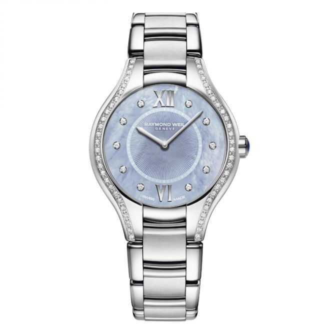 Raymond Weil Noemia Steel Diamond Blue MOP Ladies Quartz Watch  5132STS00955