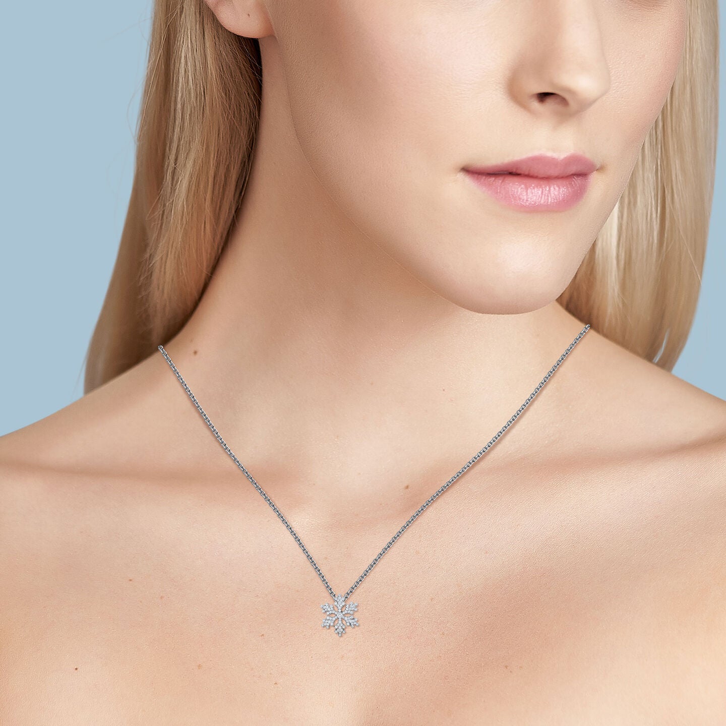 Birks Snowflake® Pavé Diamond Snowflake Pendant 450005906454