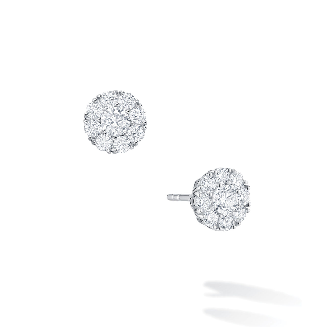Birks Snowflake  Diamond Cluster Stud Earrings, Medium 450005967257