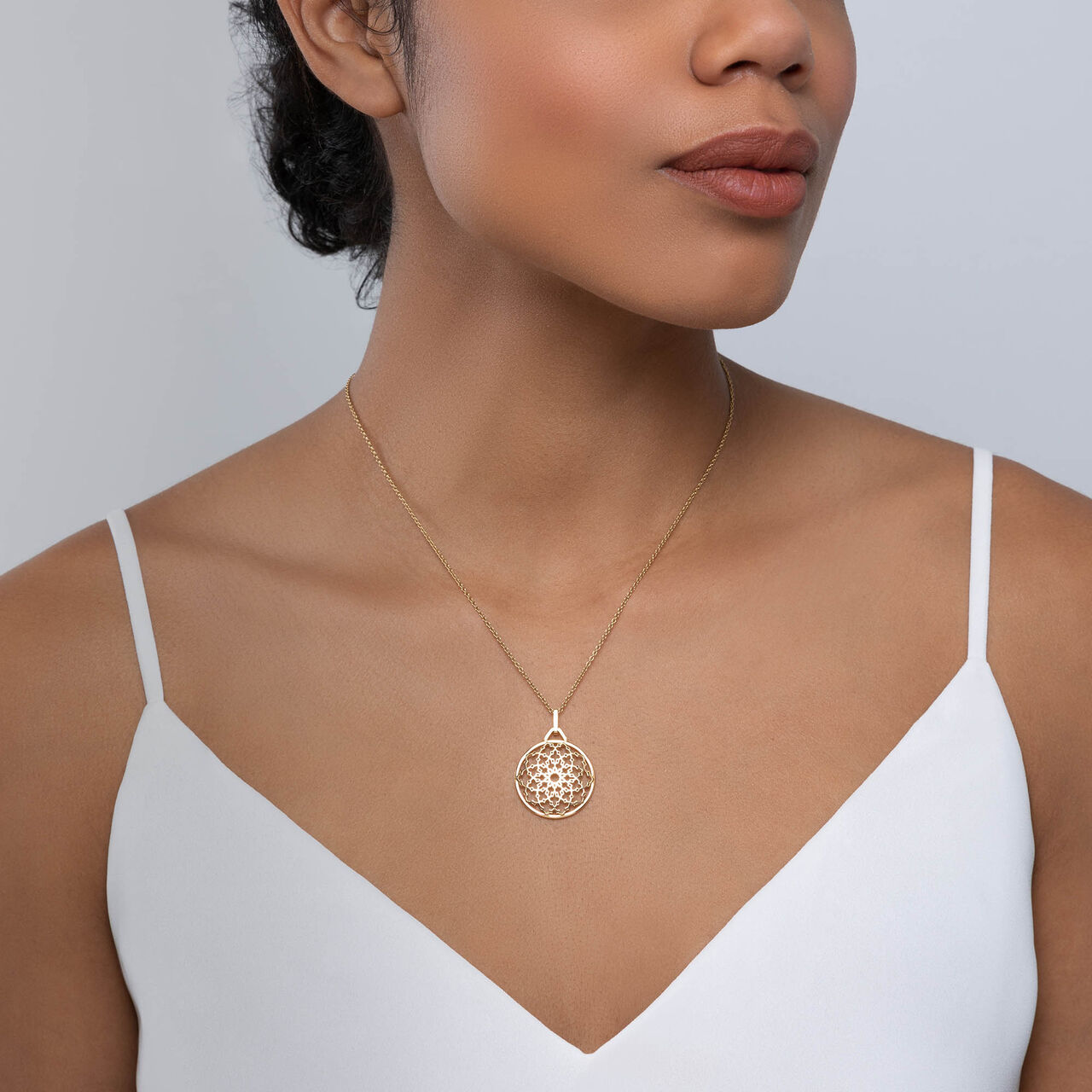 Birks Muse  Yellow Gold Medallion Pendant 450009707149